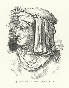 Luca della Robbia, italiensk renæssance billedhugger (gravering) af German School