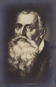 Lucas Cranach den Ældre, tysk maler og grafiker (litografi) af German School