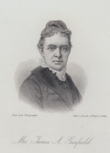 Lucretia Garfield, hustru til den amerikanske præsident James A Garfield (gravering) af German School