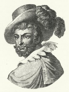 Luis de Camoes, portugisisk digter (gravering) af German School