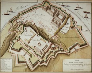 Kort over fæstningen Beograd efter dens erobring af feltmarskal Gideon Freiherr von Laudon ... af German School