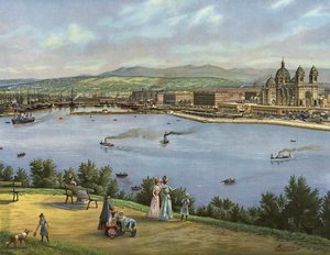 Marseille, Frankrig (chromolitho) af German School