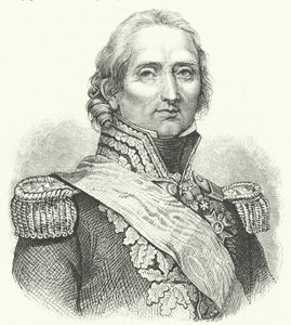 Marshal Nicolas Soult, fransk soldat (gravering) af German School