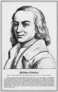 Matthias Claudius (gravering) af German School