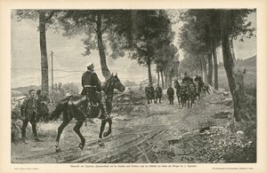 Meeting of Bismarck and Napoleon III after the Battle of Sedan, Franco-Prussian War, 2 September 1870 
