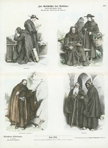 Mens costumes of Christian religious orders 