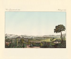 Mexico (farvet gravering) af German School