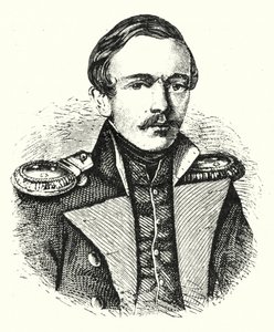 Mikhail Lermontov, russisk digter, forfatter og maler af German School