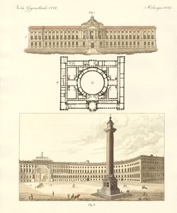 Blandede genstande (farvet gravering) af German School
