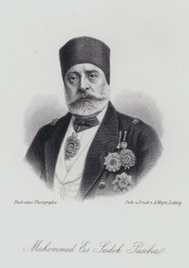 Muhammad III as-Sadiq, Bey of Tunis (gravering) af German School