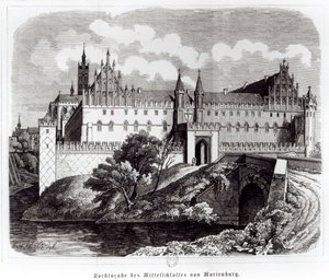 Nordfacade af slottet Marienburg af German School