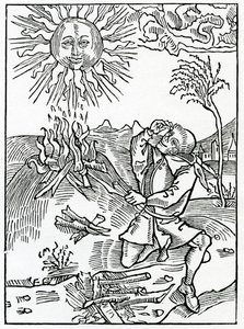 Af dem, der tåbeligt taler imod Guds gerninger, illustration fra Alexander Barclays engelske oversættelse af 