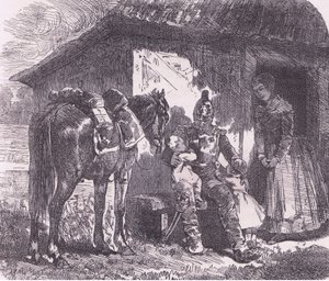 Off to war, Cassells History of the War between France and Germany udgivet af Cassell and Company Limited, ca. 1890 (litho) af German School