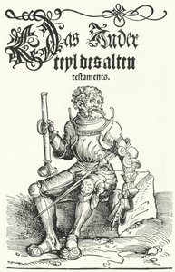 Side fra første udgave af Luthers Gamle Testamente (stik) af German School