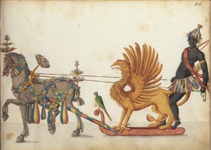 Festslæde i parade, ca. 1640 af German School