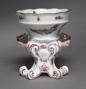Et par salte fra Sulkowsky Service, fabrikant Meissen Porcelænsfabrik, Tyskland, 1735-1756 af German School