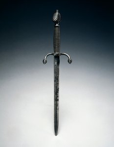 Pareringsdolk, c.1600 (stål med wiregreb) af German School