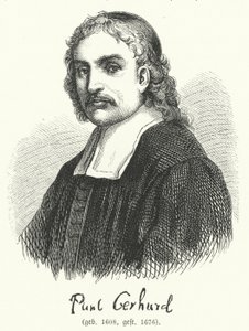 Paul Gerhardt, tysk luthersk teolog og hymnodist (gravering) af German School