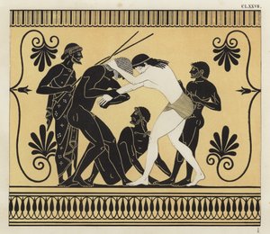 Peleus og Atalanta brydning af German School
