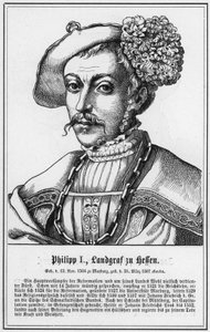 Philip I, Landgrave of Hessen (gravering) af German School