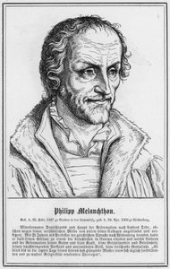 Philipp Melanchthon (gravering) af German School