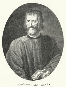 Pietro Aretino, italiensk digter og forfatter (gravering) af German School