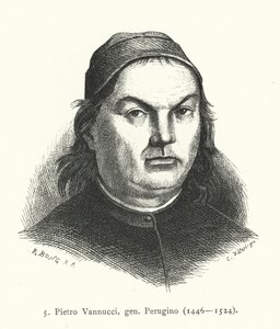Pietro Perugino, italiensk renæssancekunstner (gravering) af German School