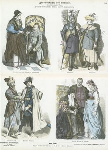 Polish and Russian costumes, 15th and 16th Century  af German School