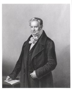 Portræt af baron Alexander von Humboldt (1769-1859) af German School