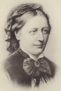 Portræt af Clara Schumann af German School