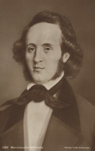 Portræt af Felix Mendelssohn af German School