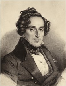 Portræt af Giacomo Meyerbeer af German School