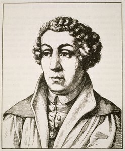 Portræt af Johann Reuchlin (1455-1522) kopi af en 19. tysk gravering, illustreret i History of Magic, udgivet i slutningen af det 19. århundrede af German School