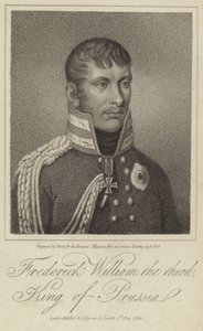 Portræt af kong Frederik Vilhelm III af Preussen af German School