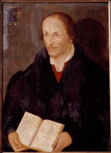 Portræt af Philippe Melanchton (Philipp Melantone eller Melanchthon af German School
