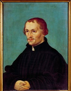 Portræt af Philippe Melanchton (Philipp Melantone eller Melanchthon eller Schwartzerd af German School