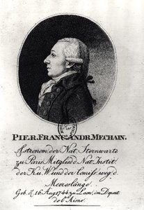 Portræt af Pierre Mechain (1744-1804) af German School