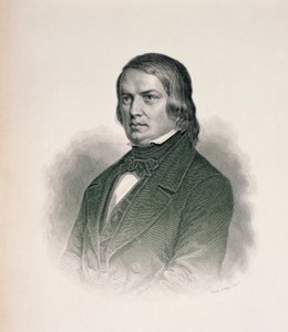 Portræt af Robert Schumann (1810-56) af German School