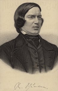 Portræt af Robert Schumann af German School
