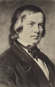 Portræt af Robert Schumann af German School