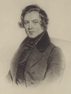 Portræt af Robert Schumann af German School