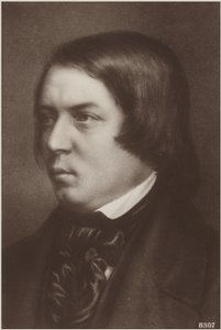 Portræt af Robert Schumann af German School