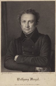 Portræt af Wolfgang Menzel af German School