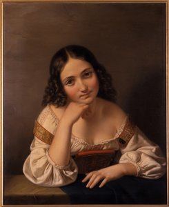 Portræt af en ung kvinde, 1801-1900 af German School