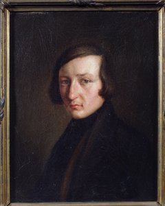 Portræt af forfatteren Heinrich Heine af German School