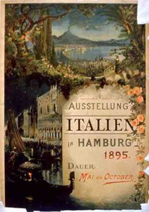 Plakat, der reklamerer for den 