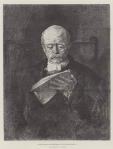 Prins Bismarck, tidligere kansler for det tyske rige (gravering) af German School
