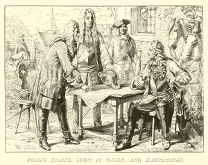 Prins Eugene, Lewis af Baden og Marlborough af German School