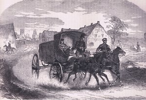 Preussisk militærpost, Cassells historie om krigen mellem Frankrig og Tyskland udgivet af Cassell and Company Limited, ca. 1890 (litho) af German School