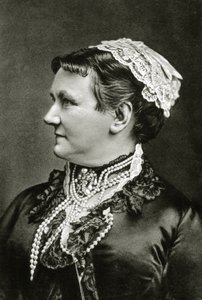 Dronning Carola af Sachsen ca. 1890 (s/h-foto) af German School